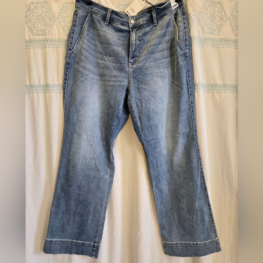 NWT Judy Blue mid rise wide leg 20W